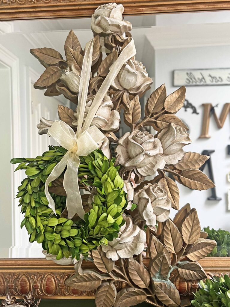 creating a decor vignette with brocante vibes