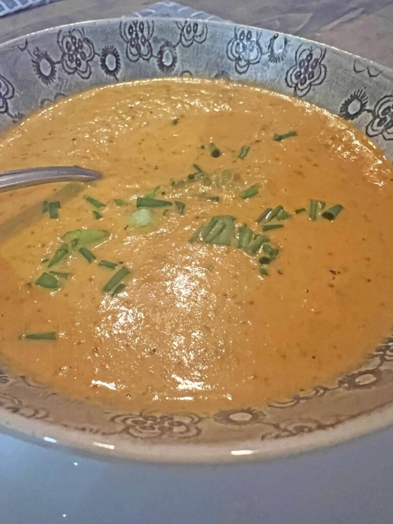 viral roasted tomato Boursin Basil soup recipe