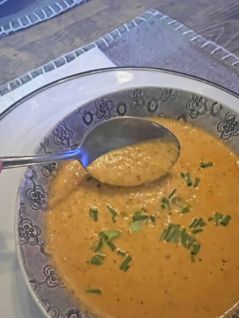 viral roasted tomato Boursin Basil soup recipe