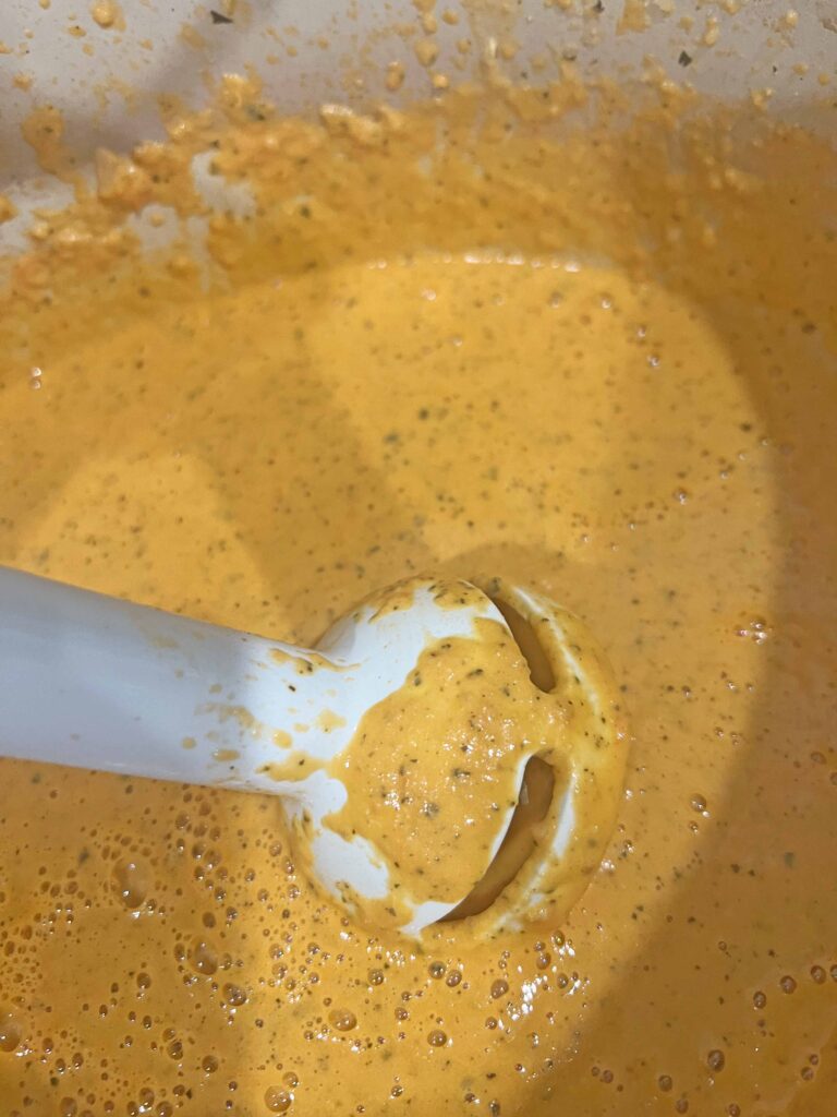 viral roasted tomato Boursin Basil soup recipe