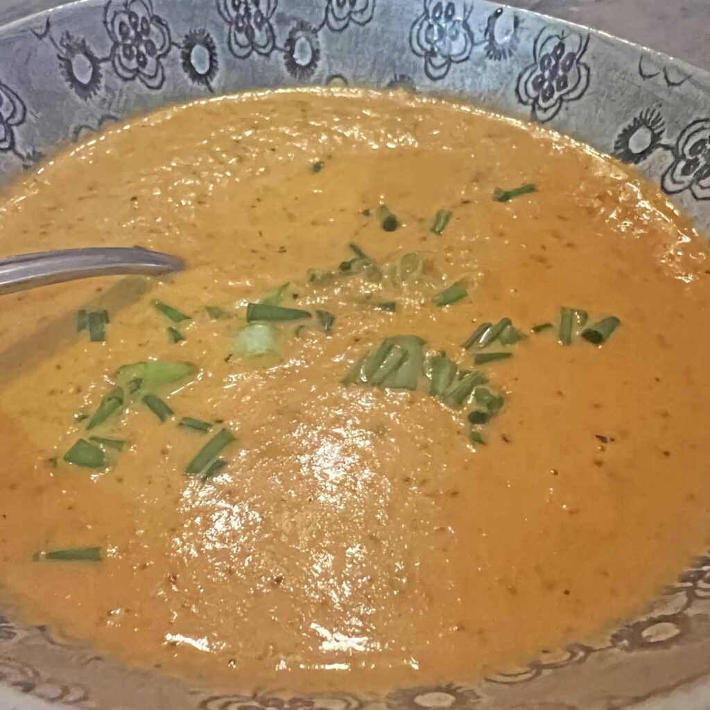 viral roasted tomato Boursin Basil soup recipe