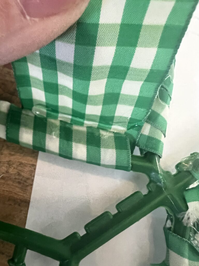 shamrock ribbon topiary DIY