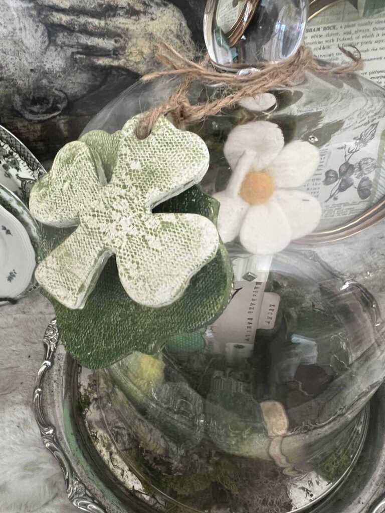 St. Patrick's Day Glass Cloche Decor