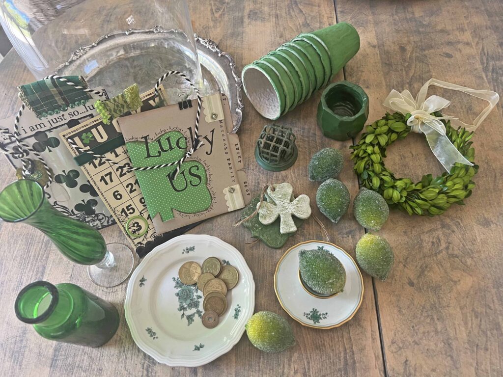 St. Patrick's Day Glass Cloche Decor