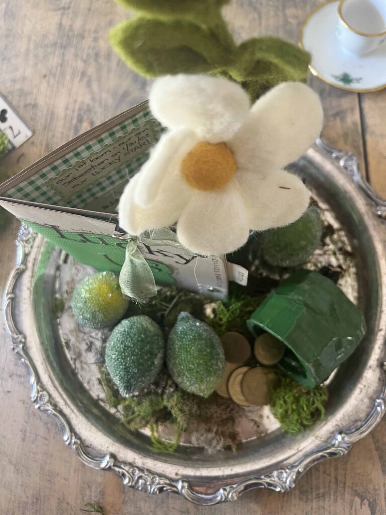 St. Patrick's Day Glass Cloche Decor