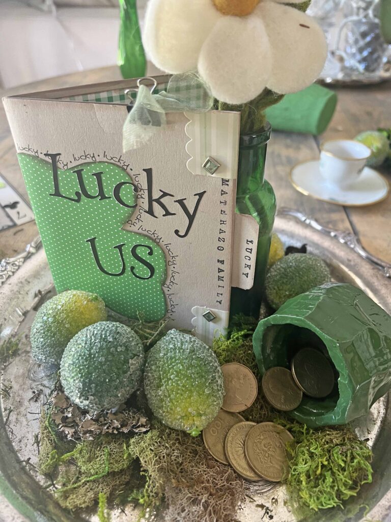 St. Patrick's Day Glass Cloche Decor