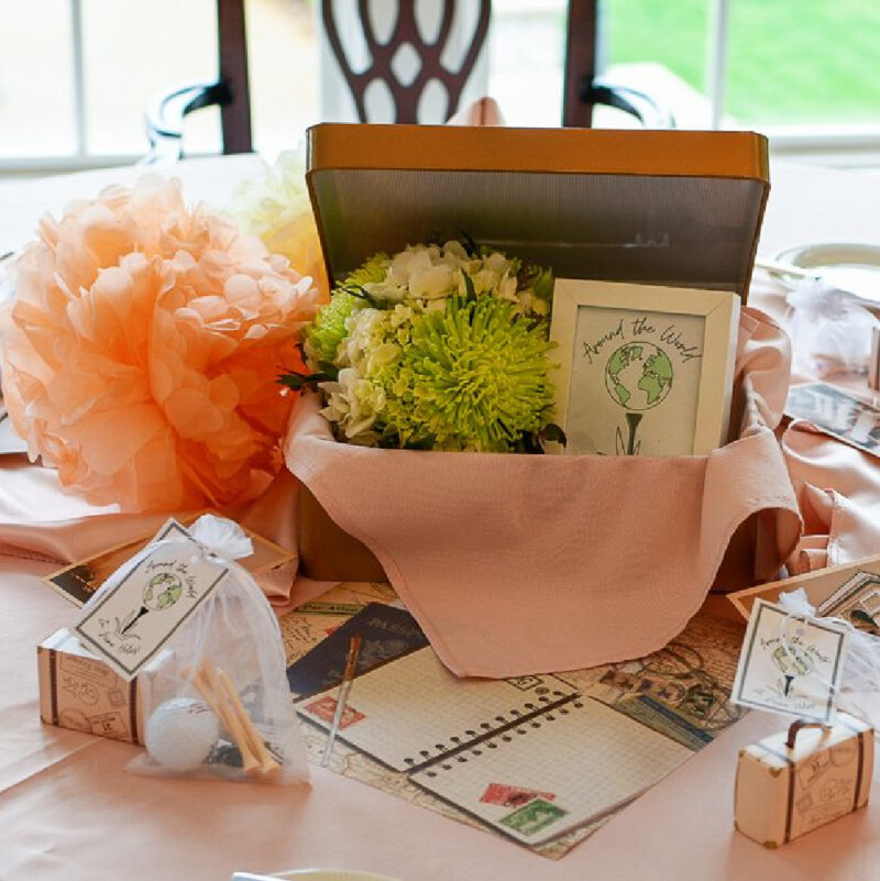 spring party travel decorations