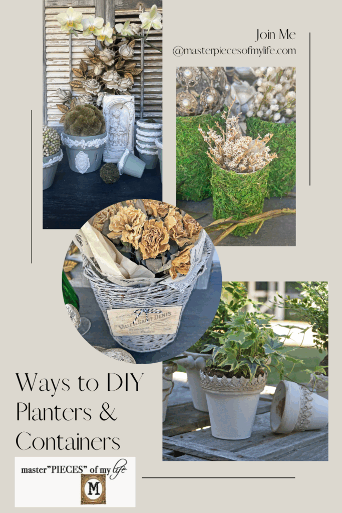 ways to DIY planters and containers Pinterest