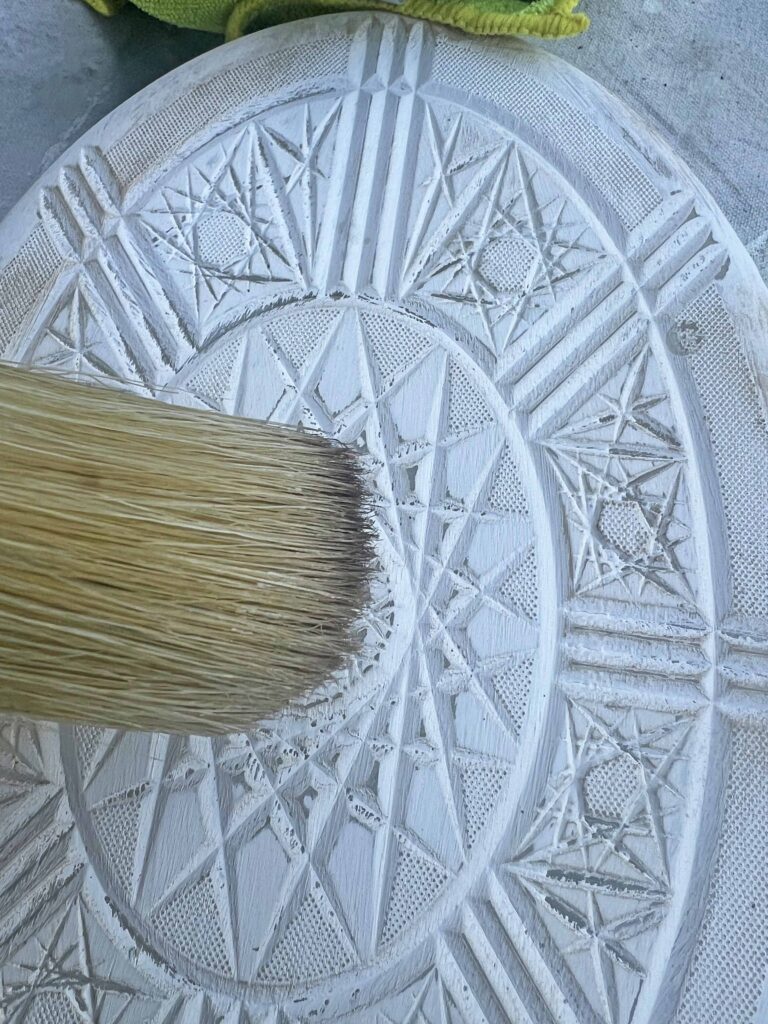 oversized Easter egg DIY decor from Dollar Tree trays