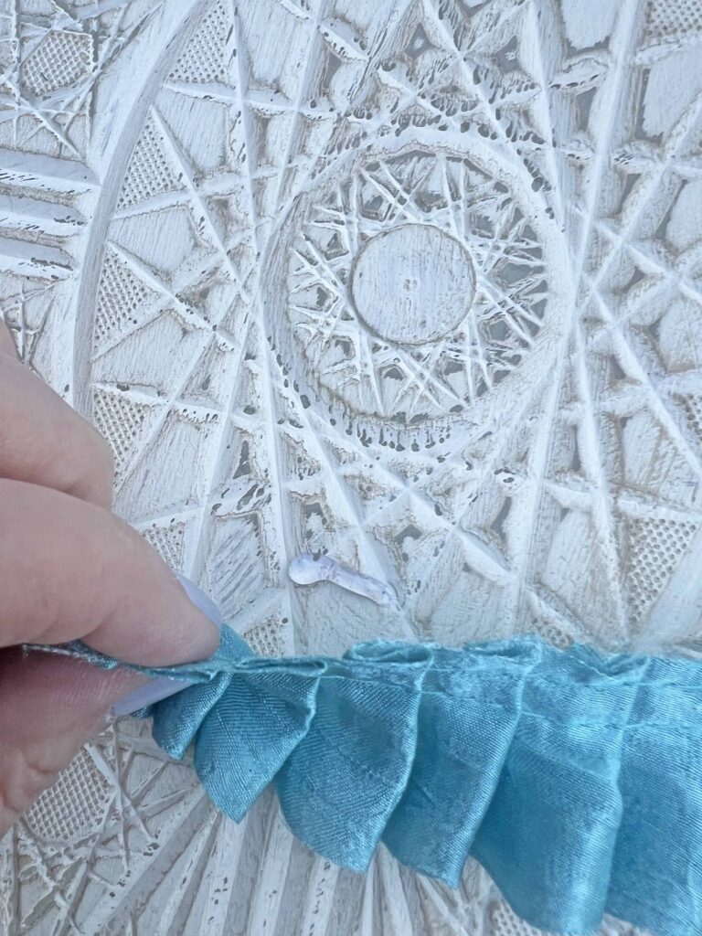 oversized Easter egg DIY decor from Dollar Tree trays