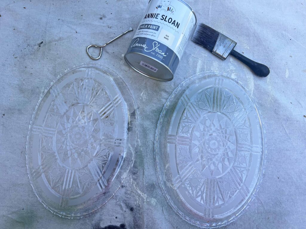 oversized Easter egg DIY decor from Dollar Tree trays