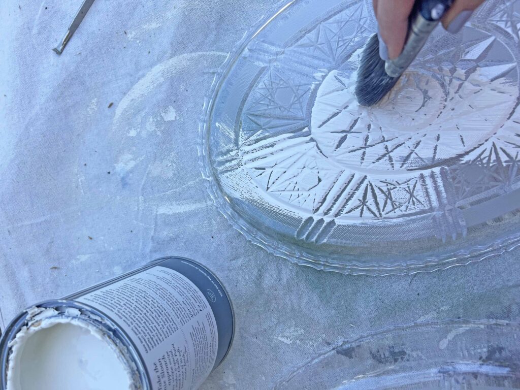 oversized Easter egg DIY decor from Dollar Tree trays