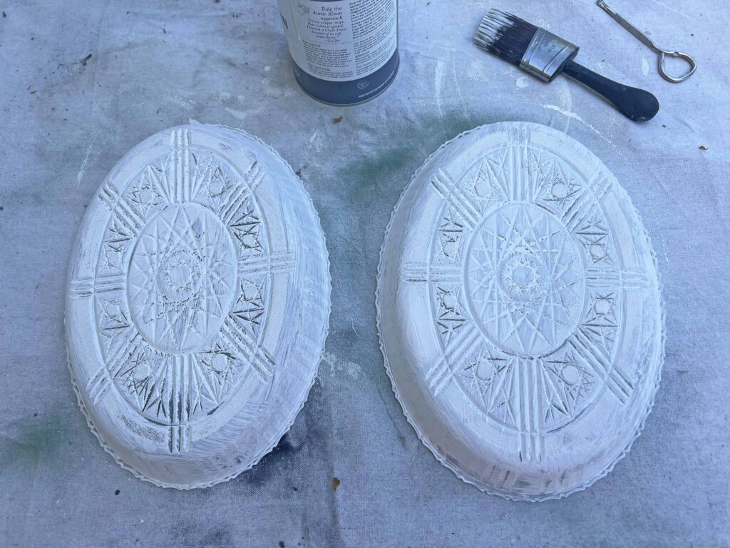 oversized Easter egg DIY decor from Dollar Tree trays