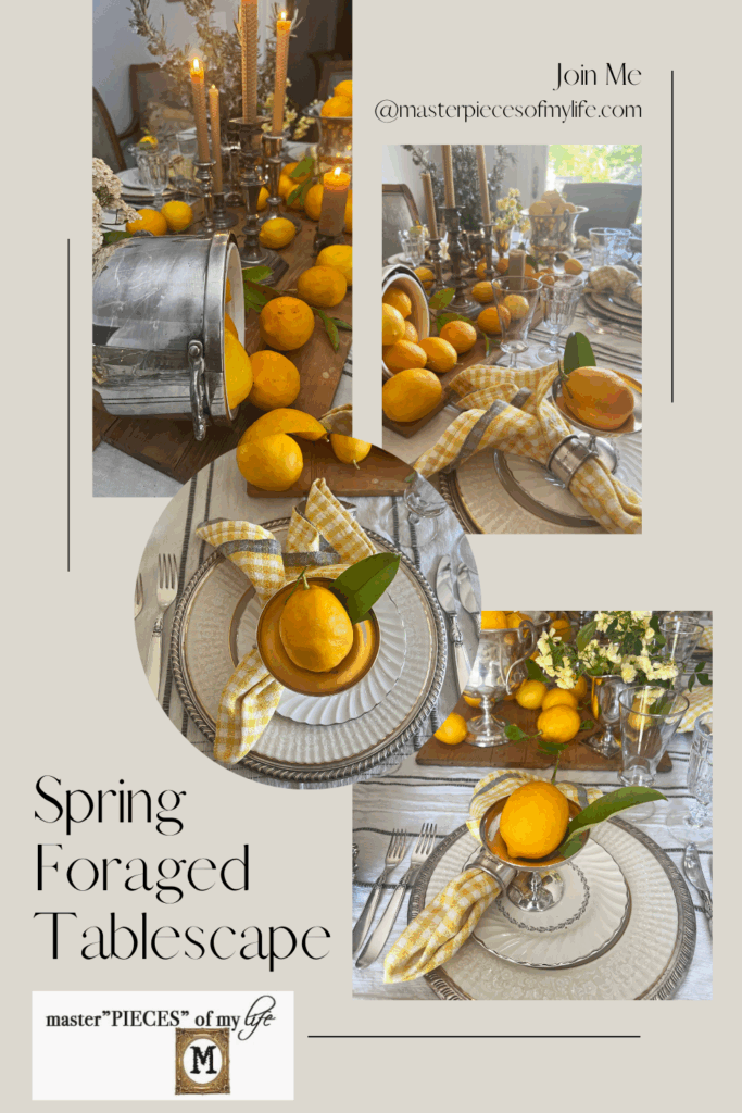 spring foraged table Pinterest