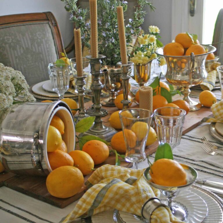 Spring Foraged Tablescape