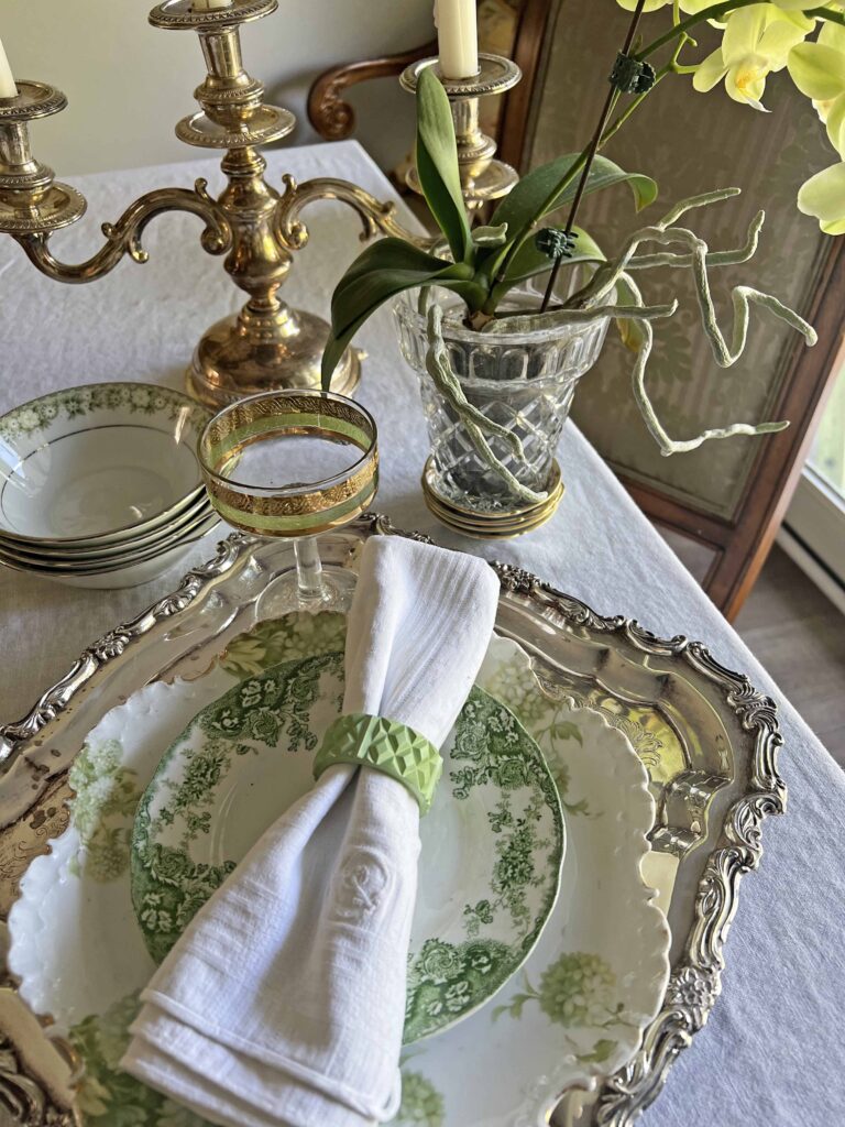 Spring thrift haul plus faux jadeite DIY hack