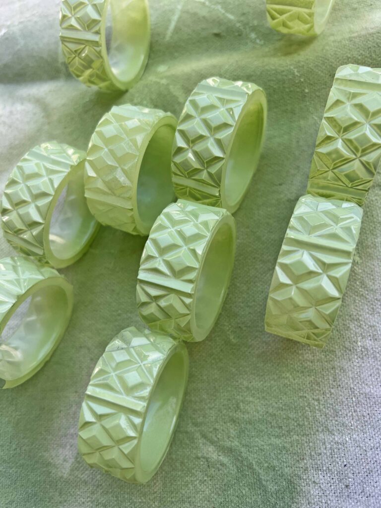 Spring thrift haul plus faux jadeite DIY hack