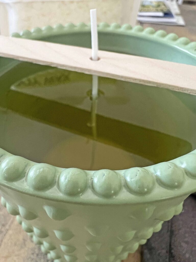 faux jadeite candle 3 ways