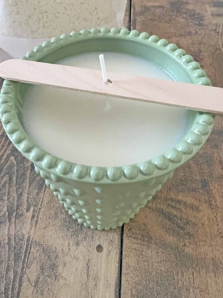 faux jadeite candle 3 ways