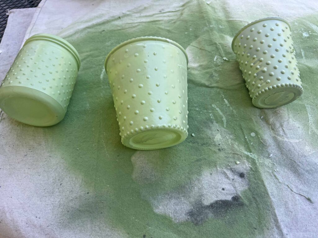 faux jadeite candle 3 ways