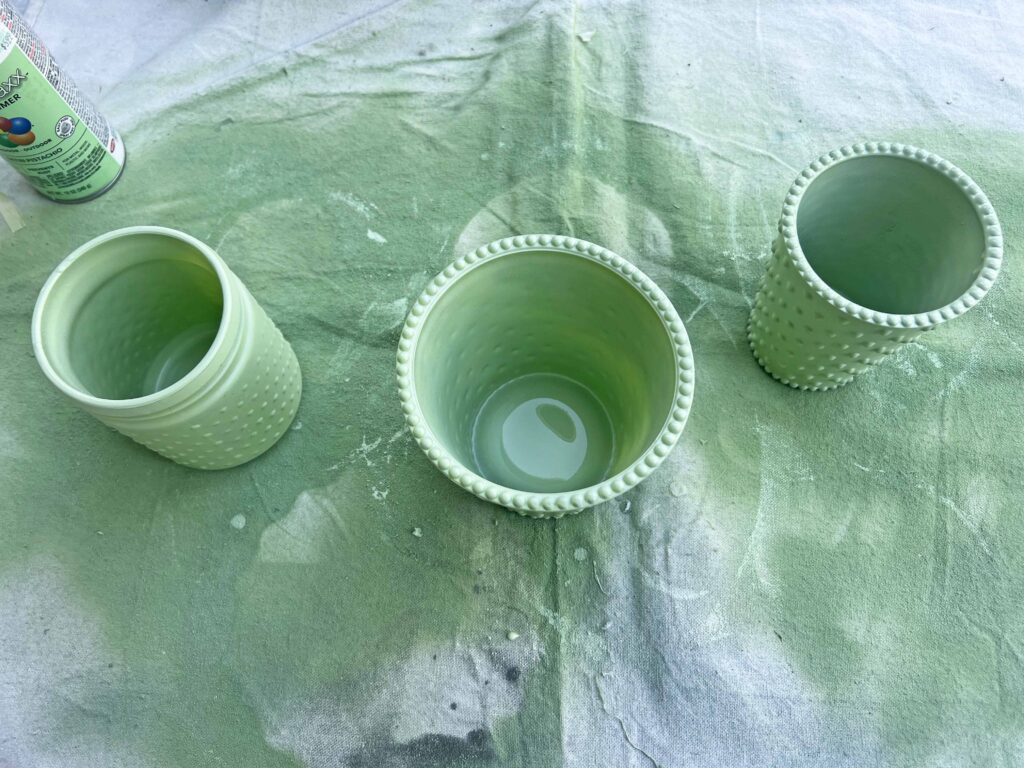 faux jadeite candle 3 ways