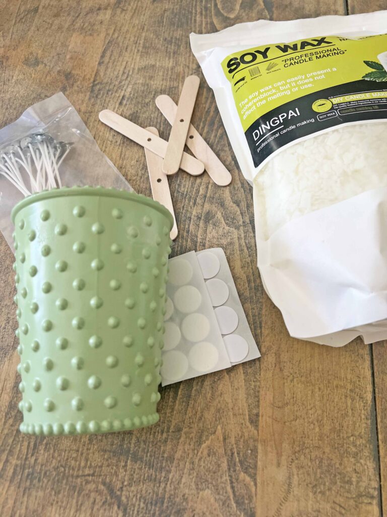 faux jadeite candle 3 ways