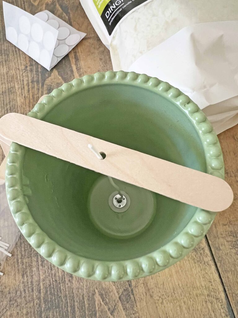 faux jadeite candle 3 ways