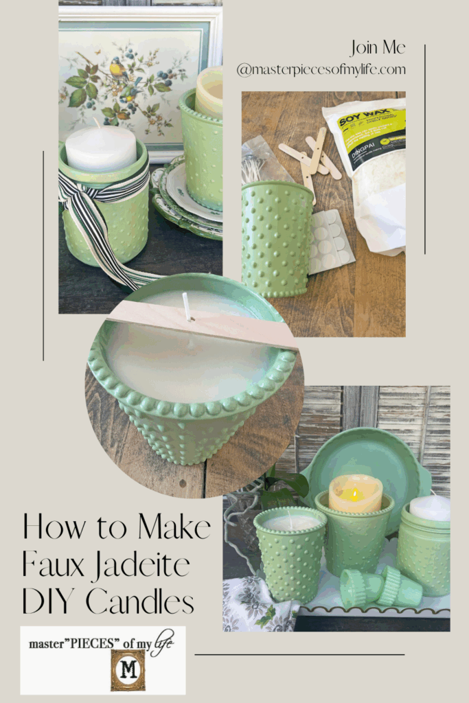 faux jadeite candle 3 ways Pinterest