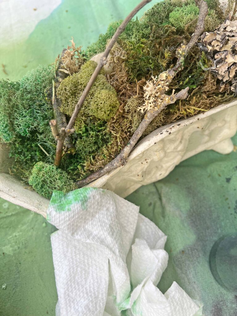 how to revive moss decor