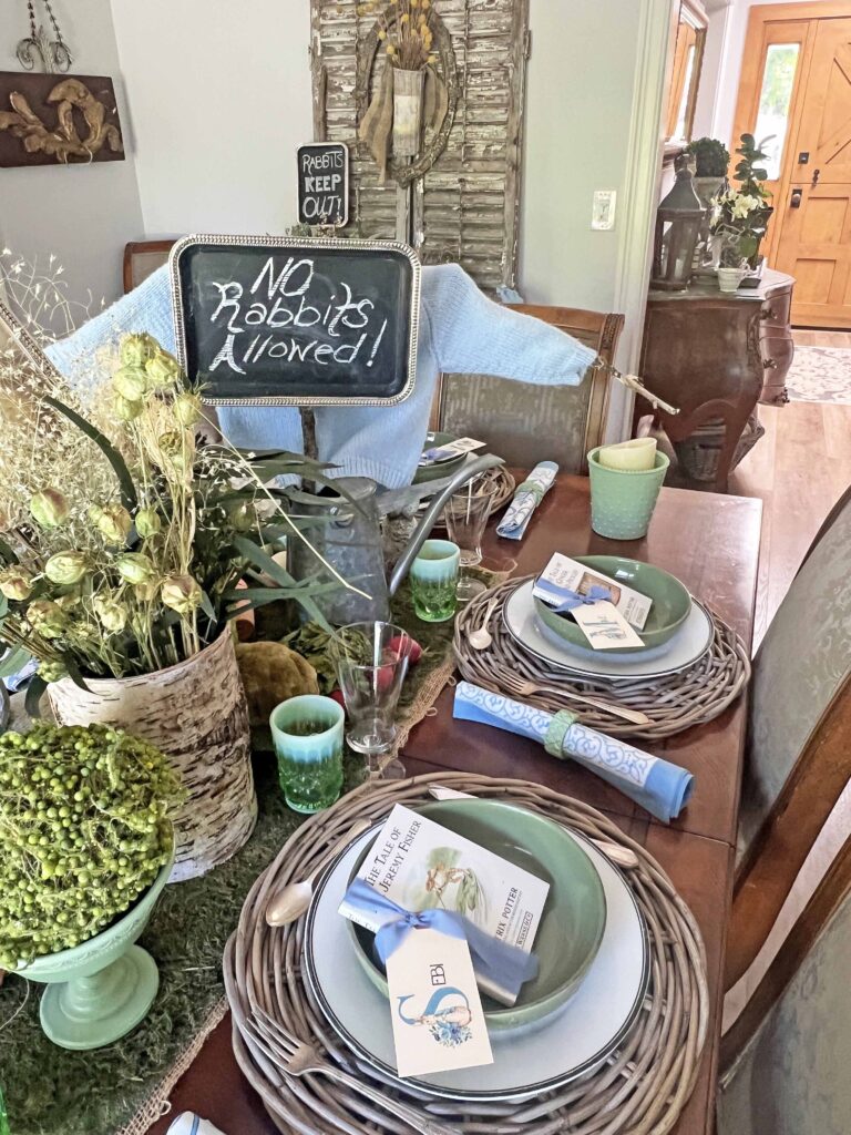 The Tale of Peter Rabbit Table Styling
