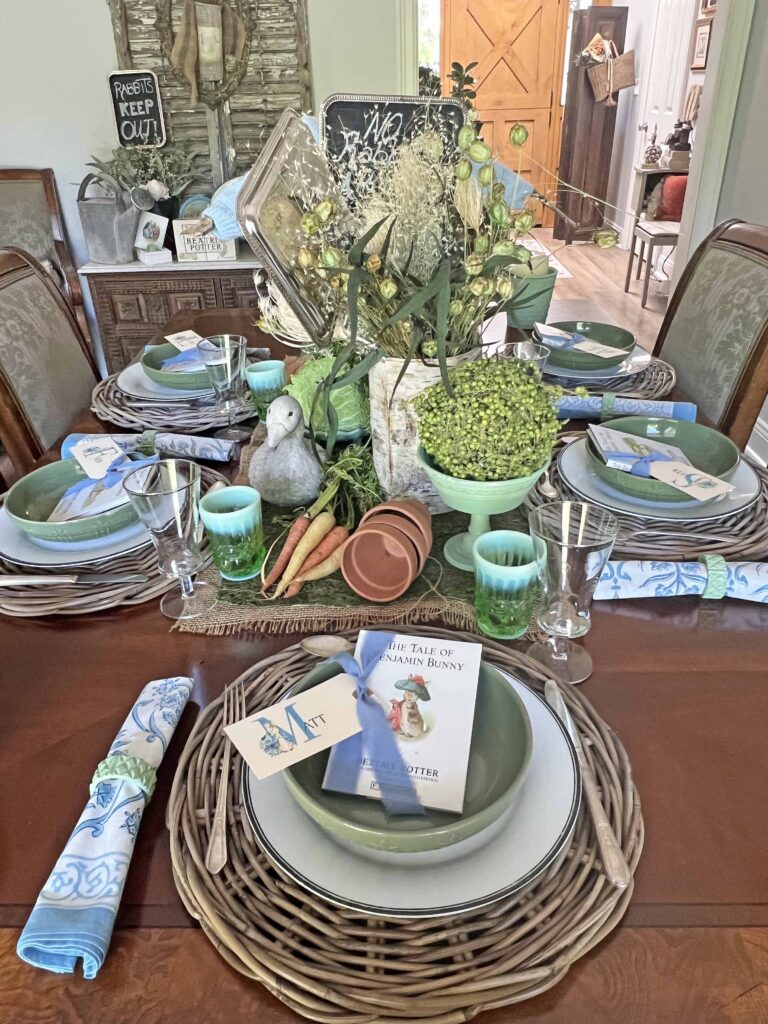 The Tale of Peter Rabbit Table Styling