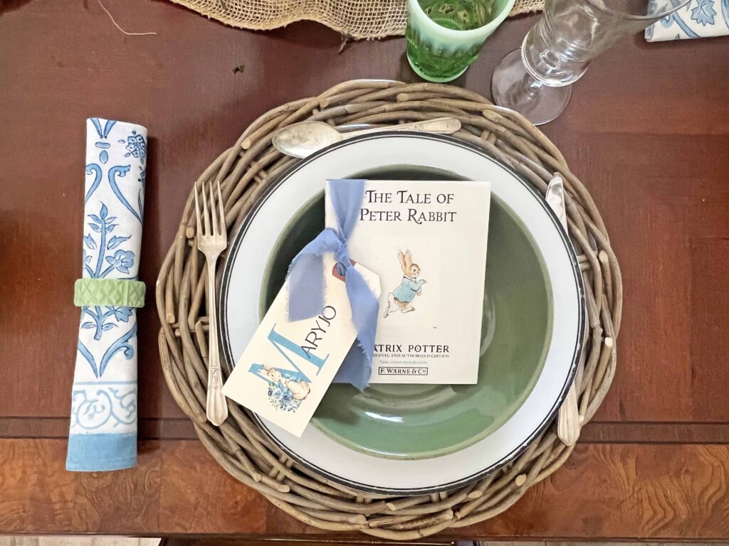 The Tale of Peter Rabbit Table Styling