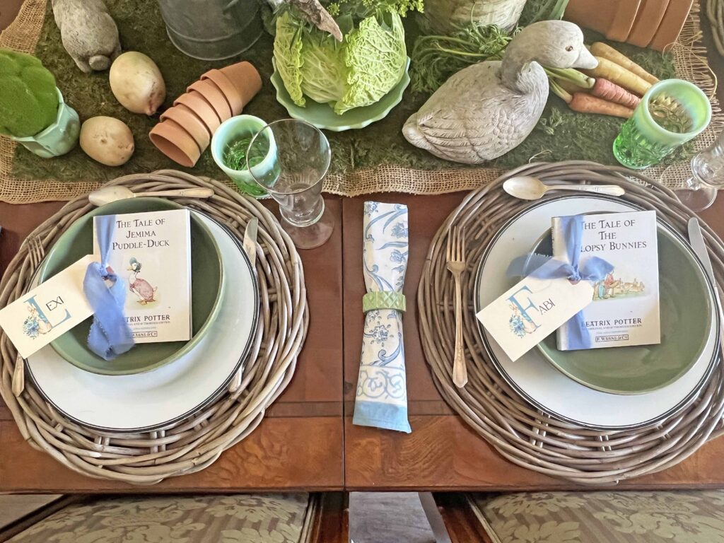 The Tale of Peter Rabbit Table Styling