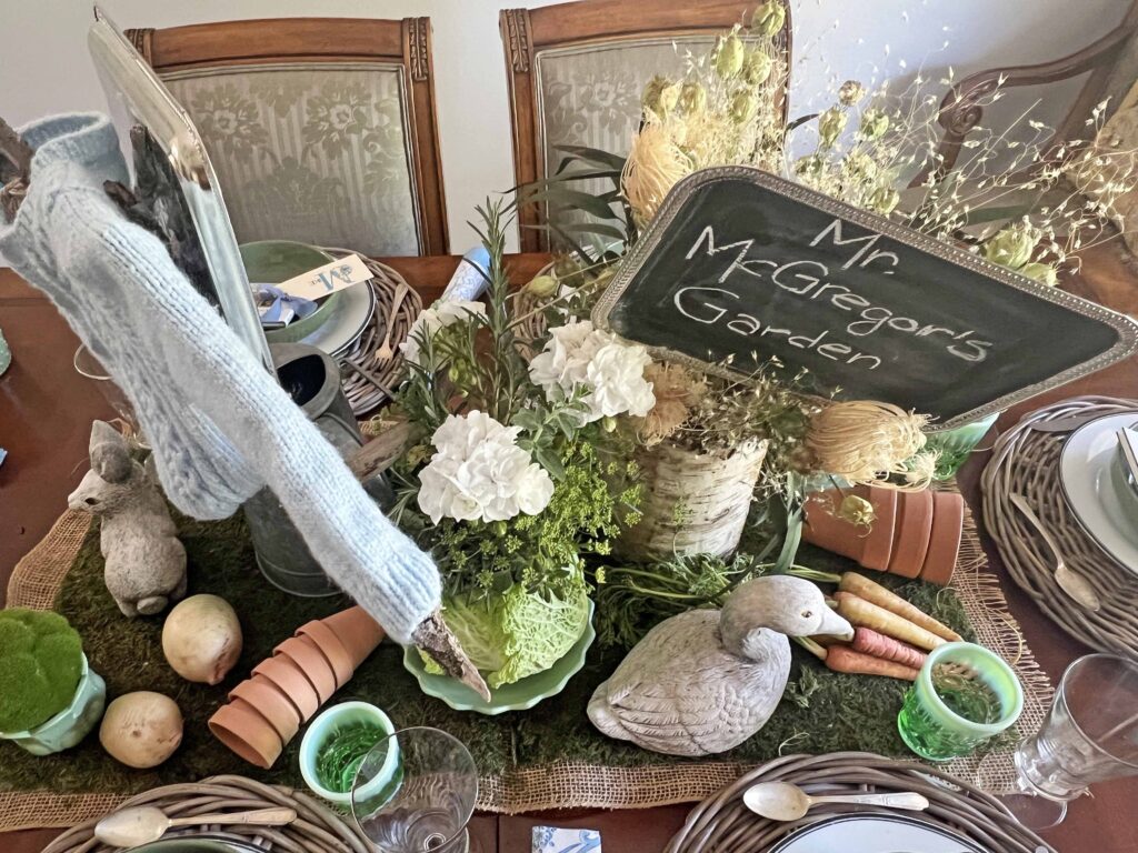 The Tale of Peter Rabbit Table Styling