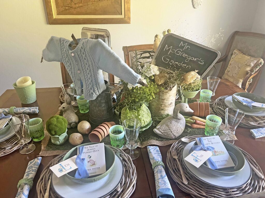 The Tale of Peter Rabbit Table Styling