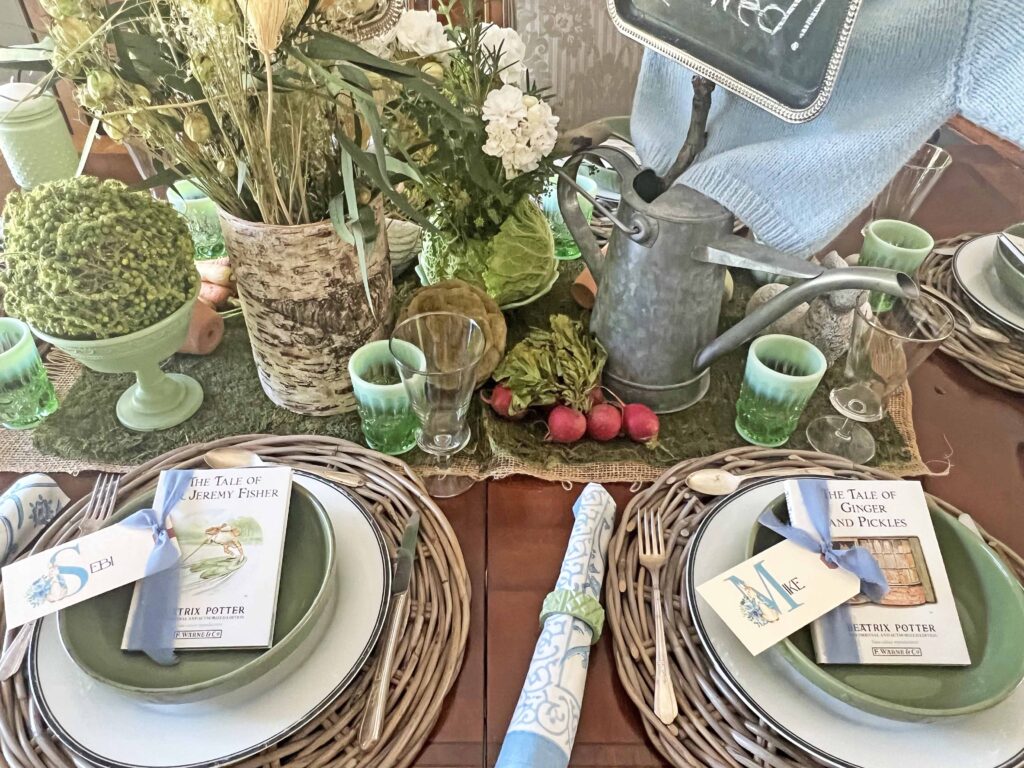 The Tale of Peter Rabbit Table Styling