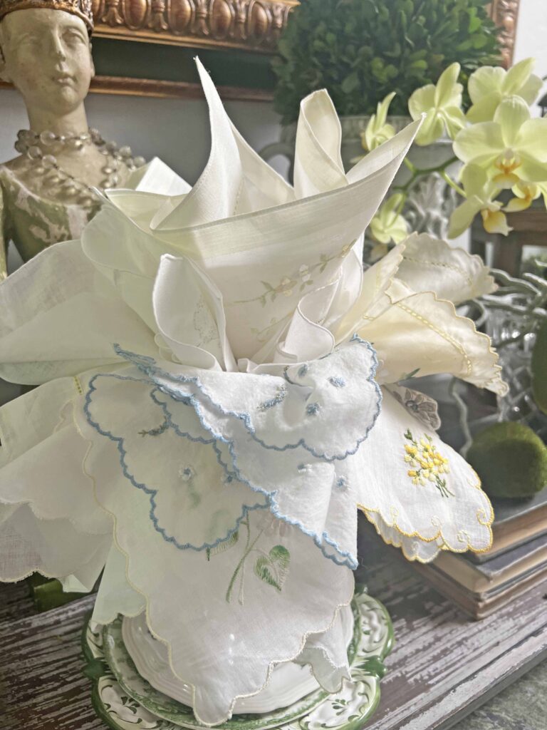 Ways to Decorate with Vintage Handkerchiefs