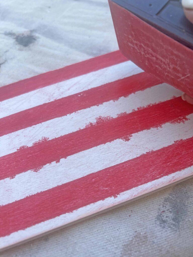 DIY America Grunge Sign from Dollar Tree Wooden Pieces