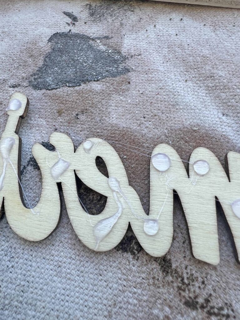 DIY America Grunge Sign from Dollar Tree Wooden Pieces