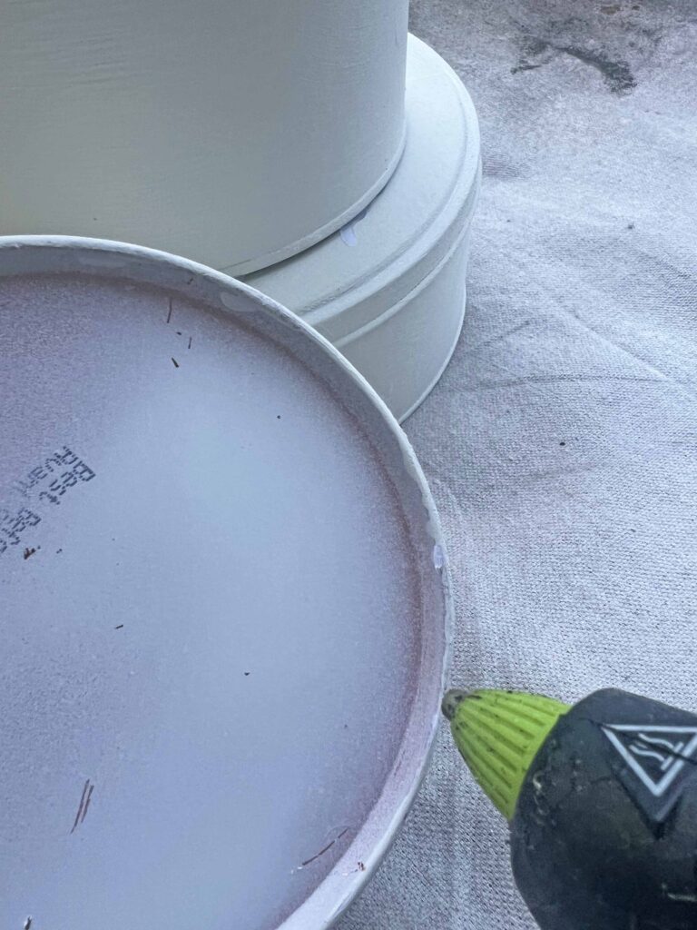 How to Make A Faux Cake from thrifted Cake Tins