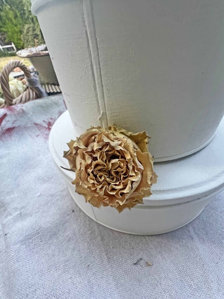 How to Make A Faux Cake from thrifted Cake Tins