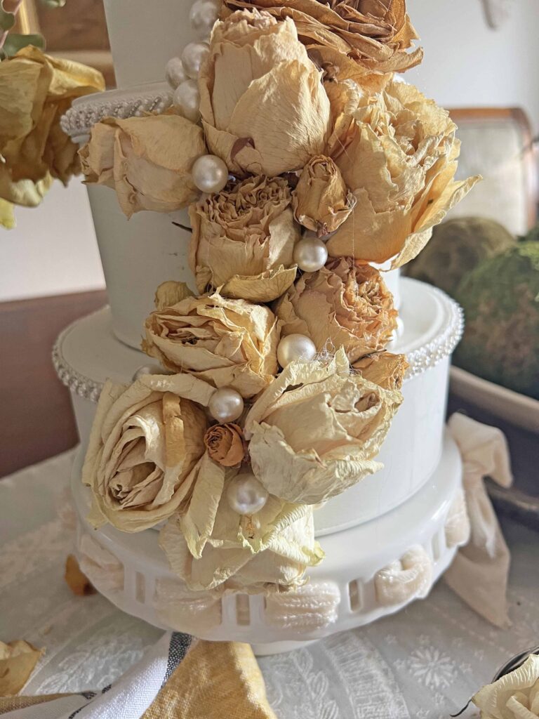 How to Make A Faux Cake from thrifted Cake Tins