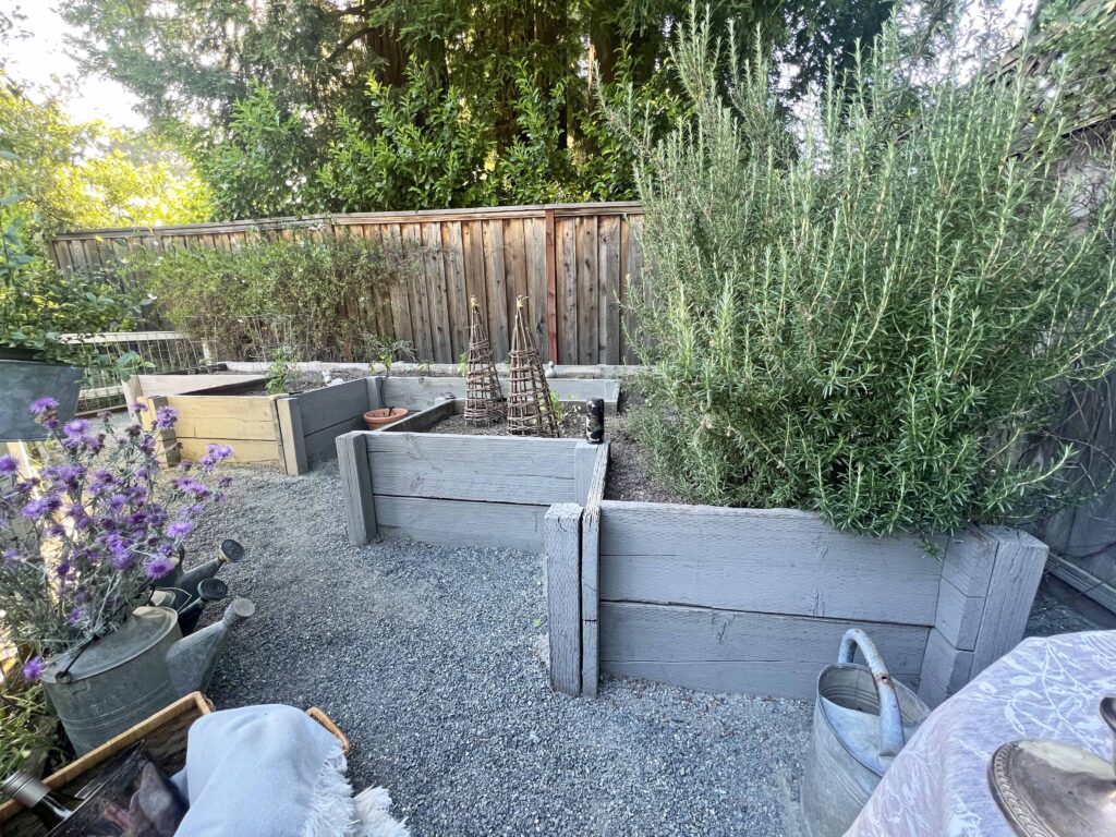 a floral garden table setting