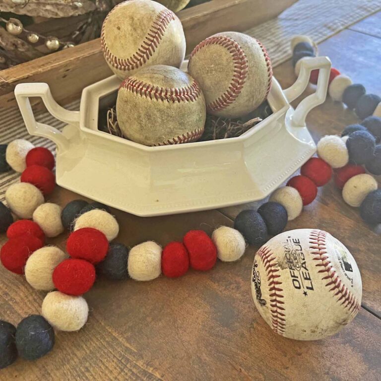How to Use Baseballs for Patriotic Decor