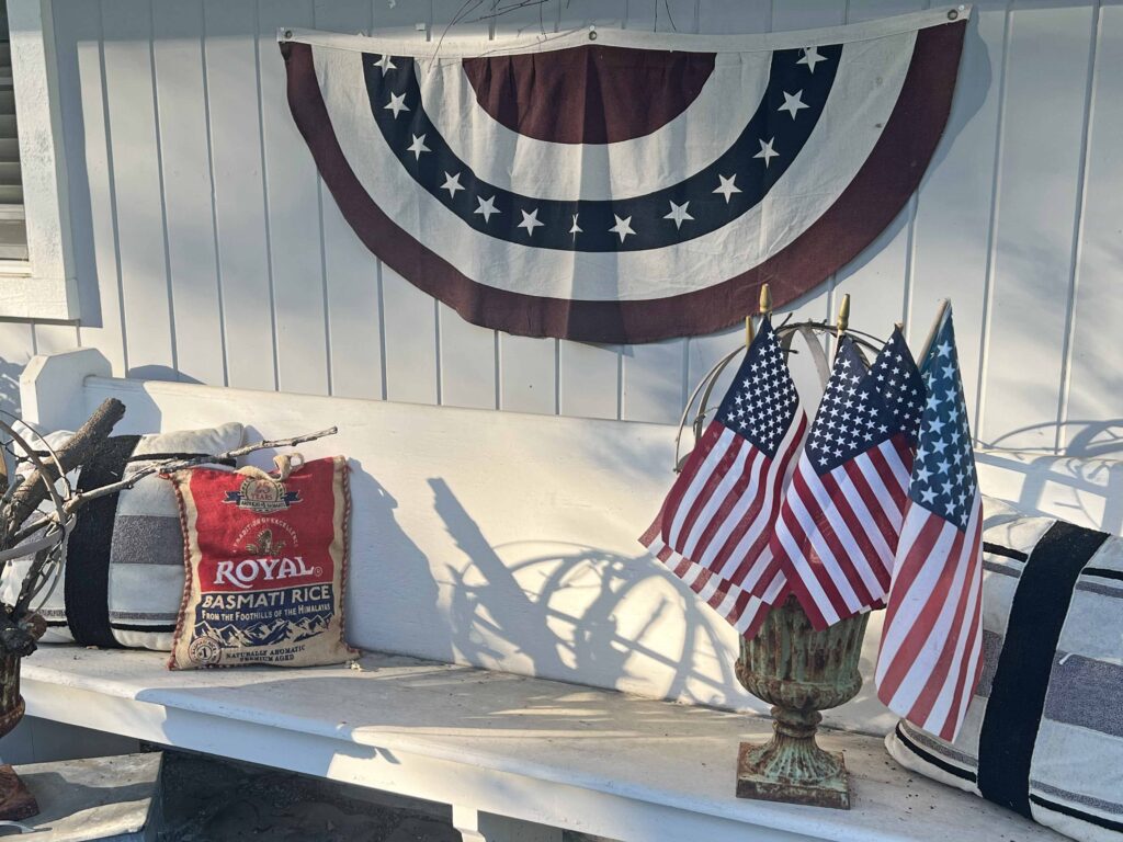 Patriotic Curb Appeal Design with Style