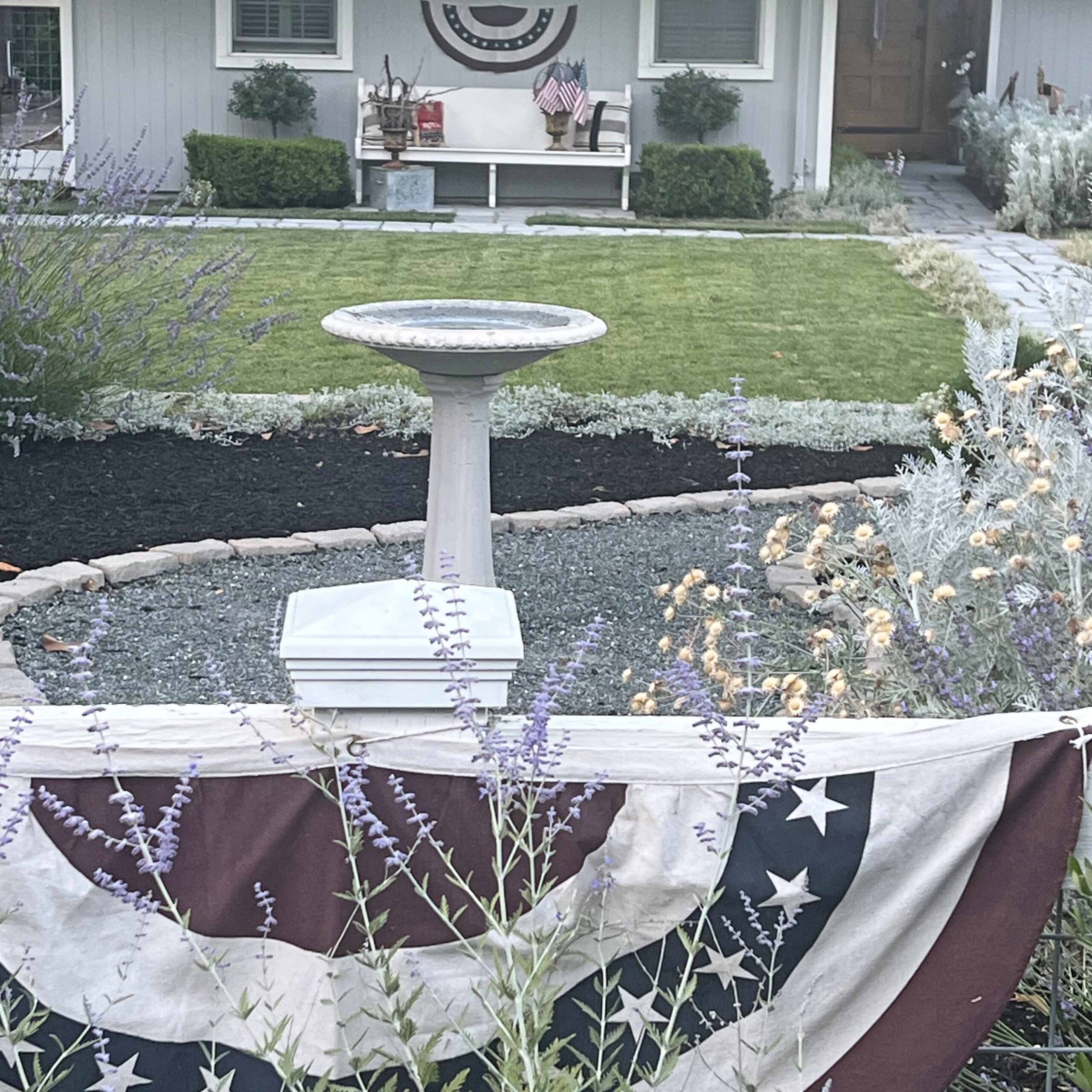 Patriotic Curb Appeal Design with Style