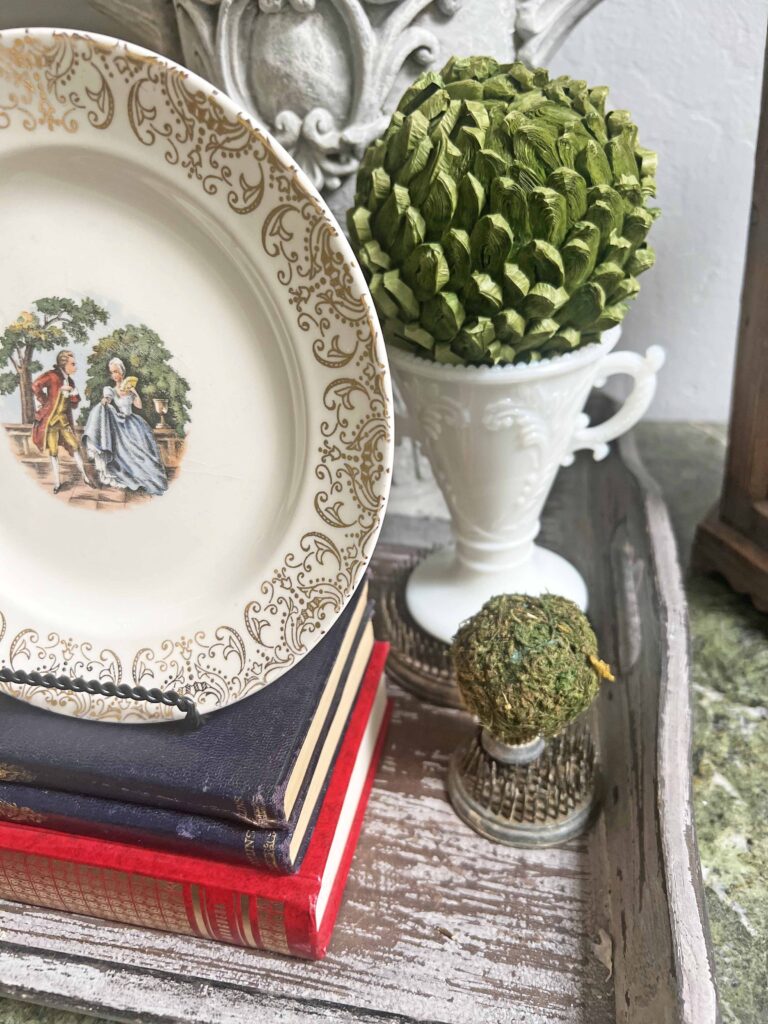 Patriotic vintage decor styling full of thrifted finds