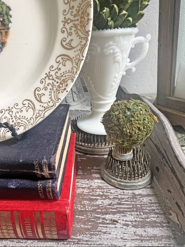 Patriotic vintage decor styling full of thrifted finds