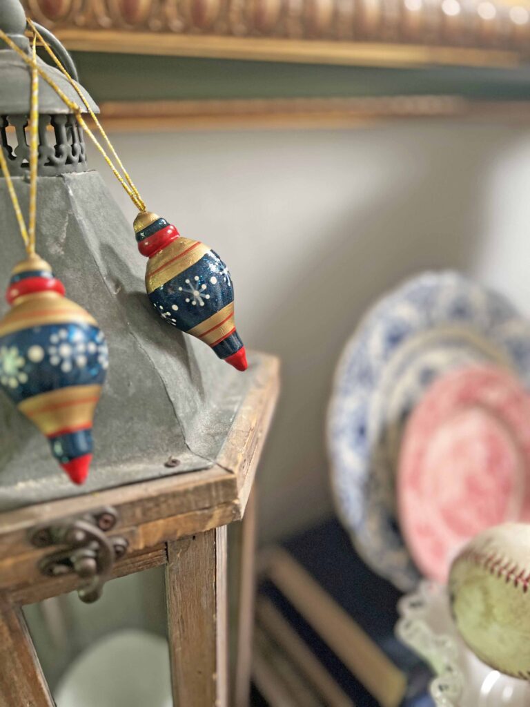 Patriotic vintage decor styling full of thrifted finds