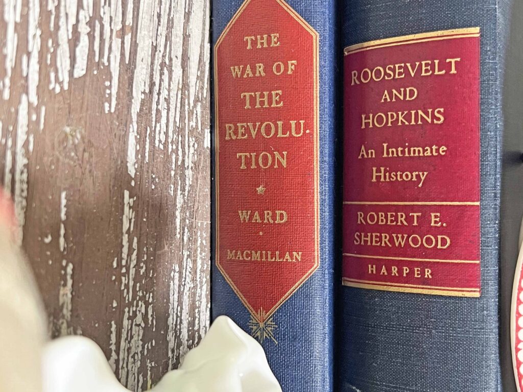 Patriotic vintage decor styling full of thrifted finds